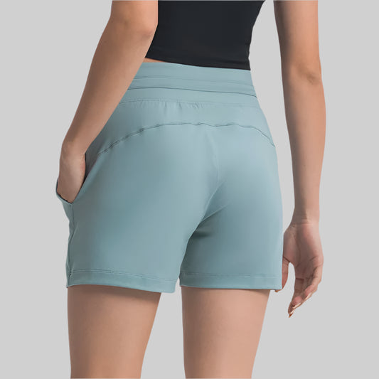 Quick-Dry Drawstring Running Shorts for Women