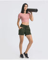 Quick-Dry Drawstring Running Shorts for Women