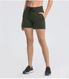 Quick-Dry Drawstring Running Shorts for Women