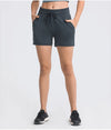 Quick-Dry Drawstring Running Shorts for Women