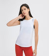 Cut-out Back Mesh Tank Top Quick-Dry Sleeveless Running & Yoga Shirt