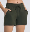 Quick-Dry Drawstring Running Shorts for Women