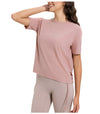 Women's Drawstring Side Yoga Shirt