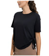 Women's Drawstring Side Yoga Shirt