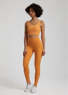 2-Piece Yoga Set - U-Back Crop Top & High-Waist Leggings