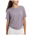 Women's Drawstring Side Yoga Shirt