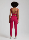 2-Piece Yoga Set - High-Waist Leggings & Backless Sports Bra