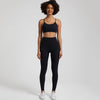 2-Piece Yoga Set - High-Waist Leggings & Backless Sports Bra