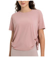 Women's Drawstring Side Yoga Shirt