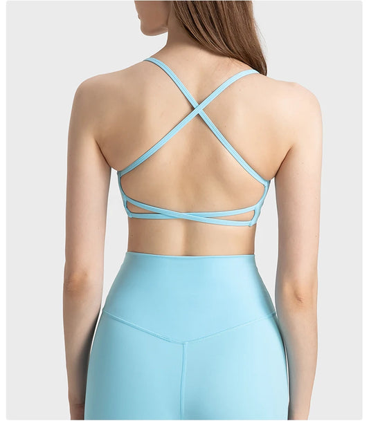 Criss-Cross Back Sports Bra