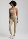 2-Piece Yoga Set - High-Waist Leggings & Backless Sports Bra