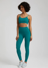 2-Piece Yoga Set - High-Waist Leggings & Backless Sports Bra