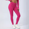 Crossover Gym Leggings – V-Shaped Waist Push-Up Yoga Pants