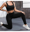 Women's Seamless Knit High-Waist Yoga Leggings