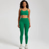 2-Piece Yoga Set - High-Waist Leggings & Backless Sports Bra