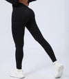 Crossover Gym Leggings – V-Shaped Waist Push-Up Yoga Pants