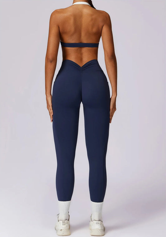 2024 Women's Spring Contrast Color Yoga Suit