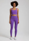 2-Piece Yoga Set - U-Back Crop Top & High-Waist Leggings