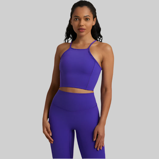 Backless Crisscross Yoga Tank Top for Women