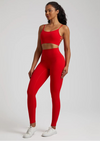 2-Piece Yoga Set - High-Waist Leggings & Backless Sports Bra