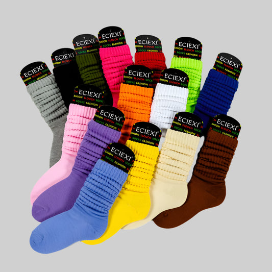 2 Pairs Women’s Slouch Socks – Casual Yoga & Sport Mid Tube Socks